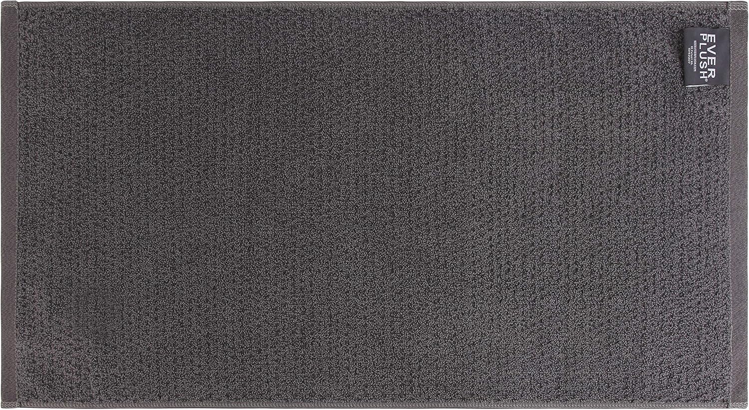 Everplush Diamond Jacquard 6-Piece Bath Towel Set Charcoal 1