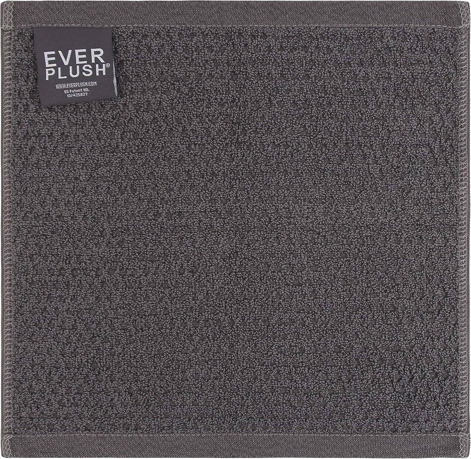 Everplush Diamond Jacquard 6-Piece Bath Towel Set Charcoal 1