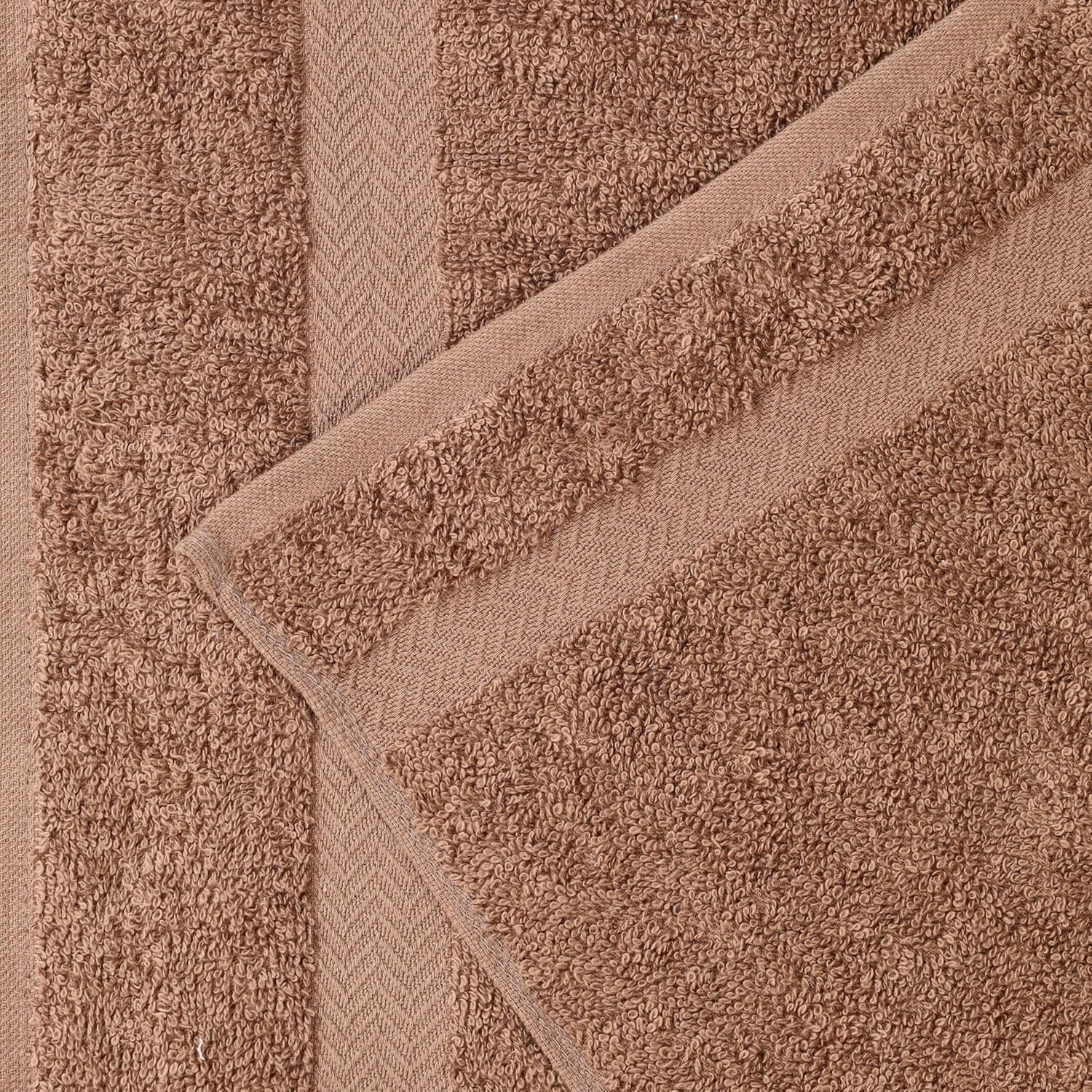 Superior 4-Piece Cotton Bath Towel Set - Latte